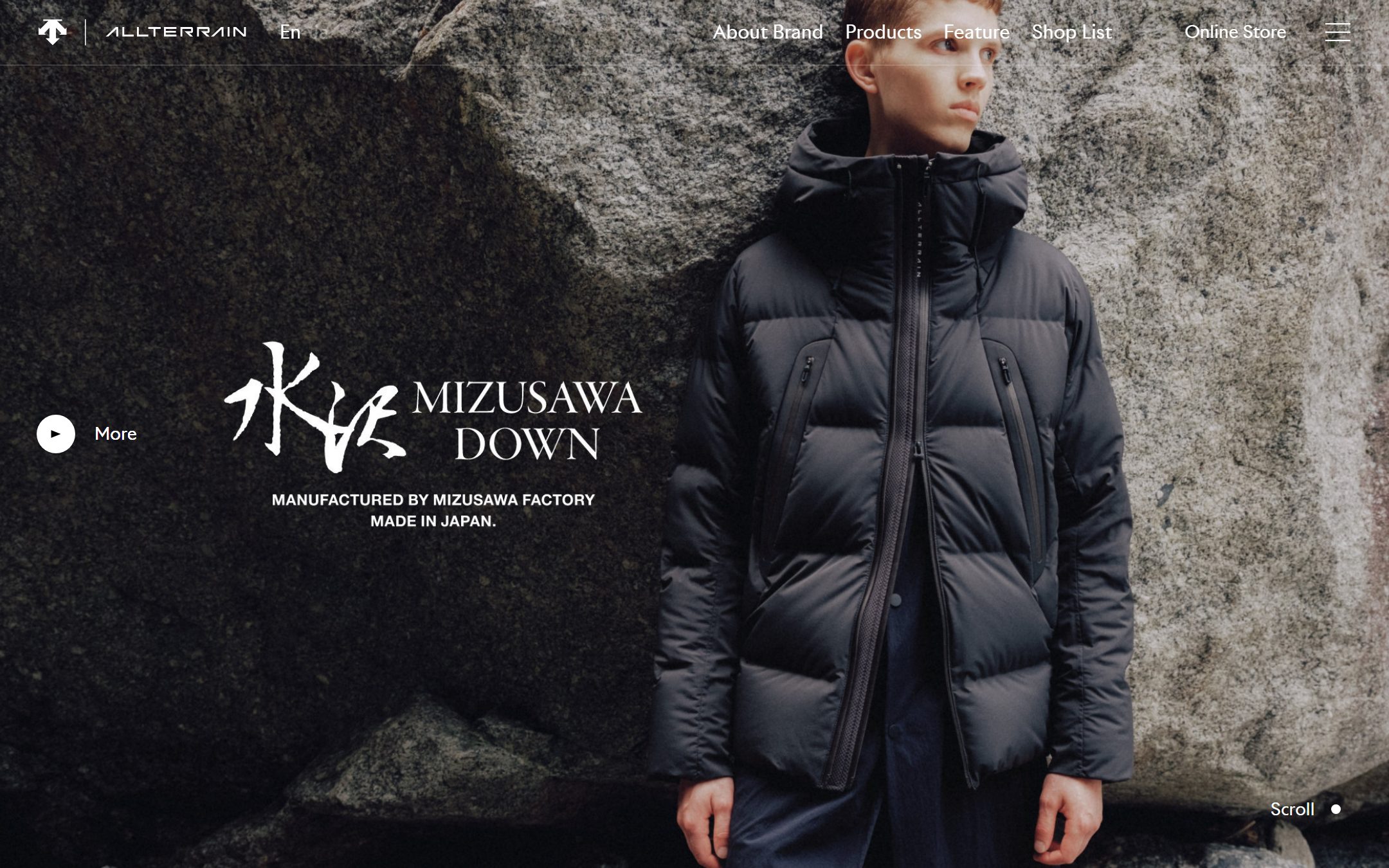 DESCENTE ALLTERRAINのファーストビュー