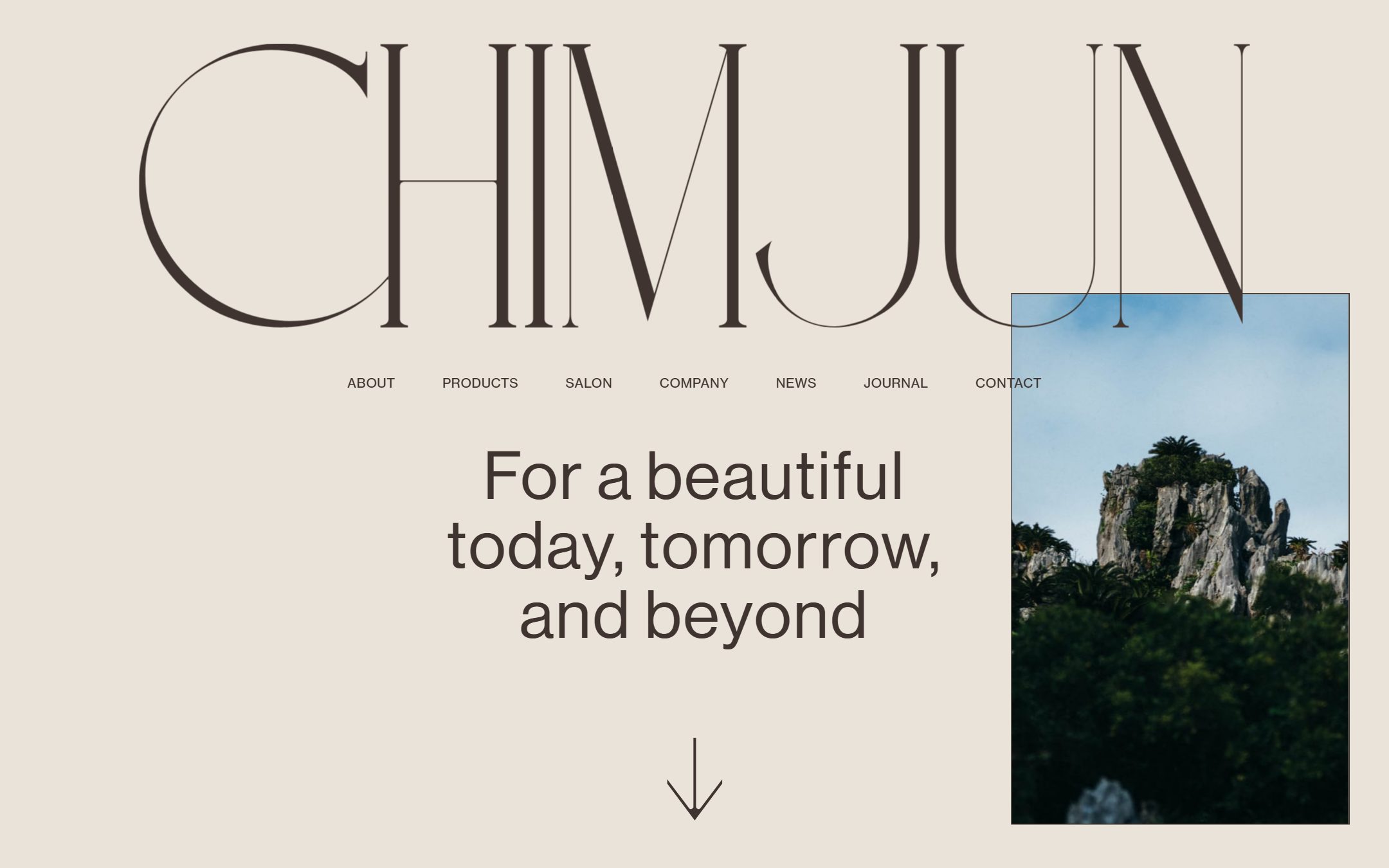 CHIMJUNのファーストビュー