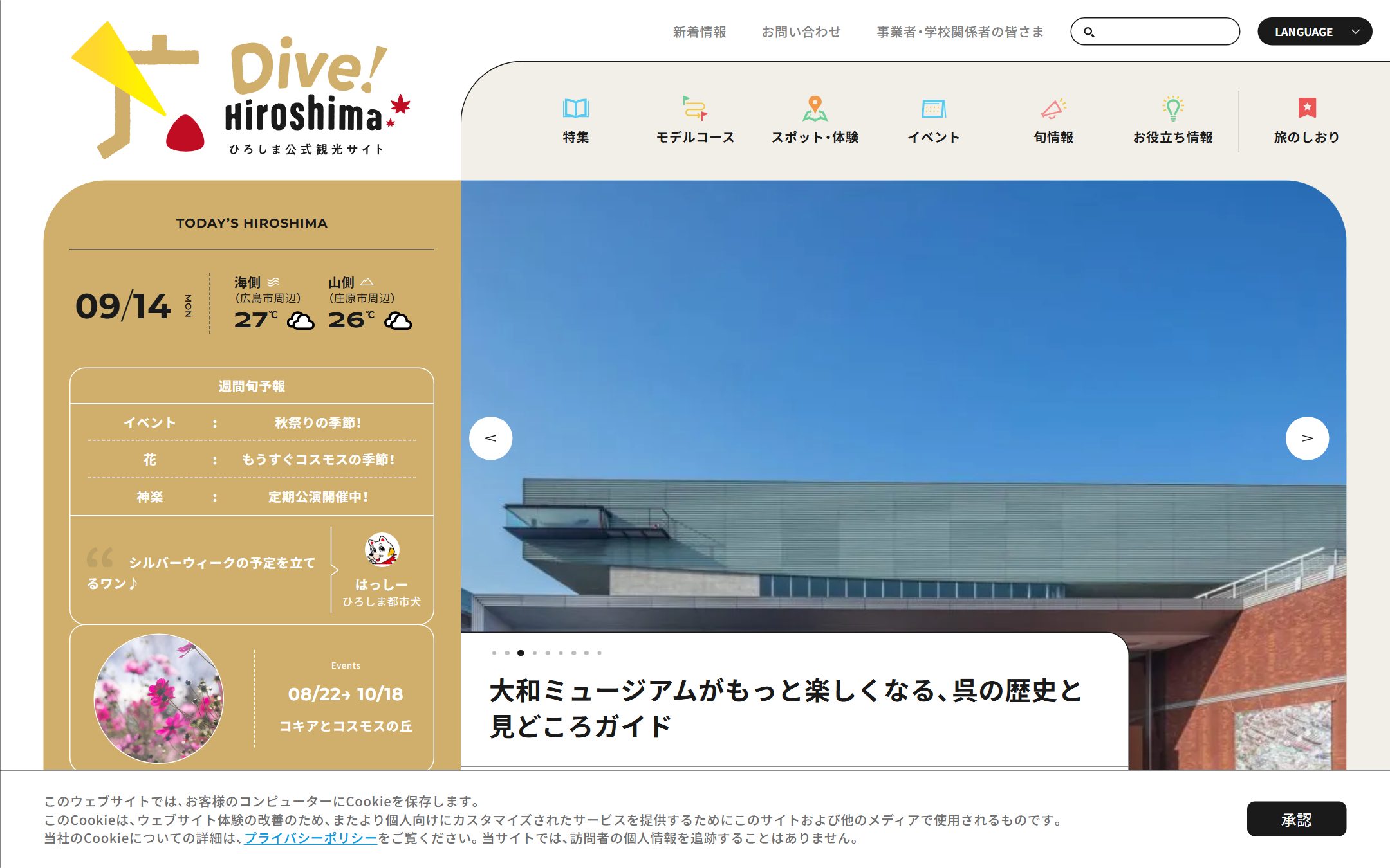 Dive! Hiroshimaのファーストビュー