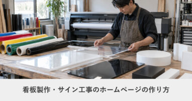 製造業・BtoB｜看板製作・サイン工事のホームページの作り方｜ページ構成・必要な機能・費用の目安