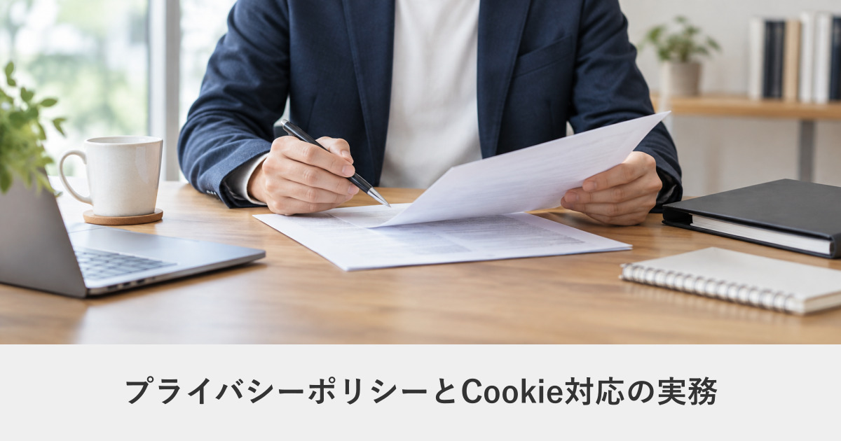 法務・制度|プライバシーポリシーとCookie対応の実務|同意バナーは本当に必要か